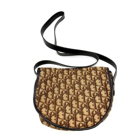 Christian Dior Monogram Trotter Flap Bag with Brown Trim*BEAUTIFUL CONDITION - Picture 7 of 14